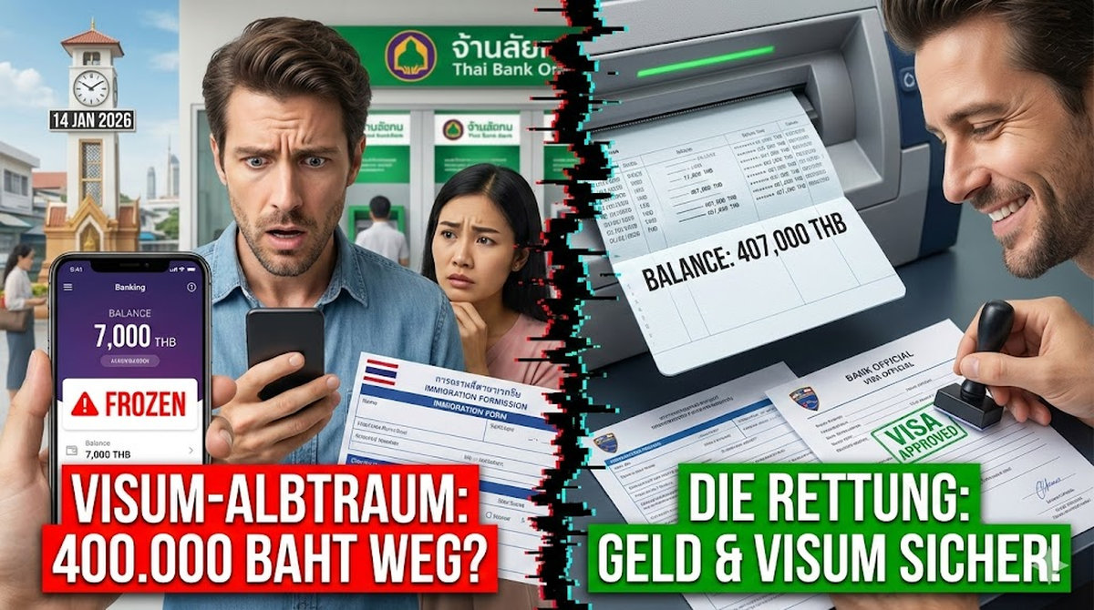 400.000 Baht verschwunden: Panik vor Immigration.