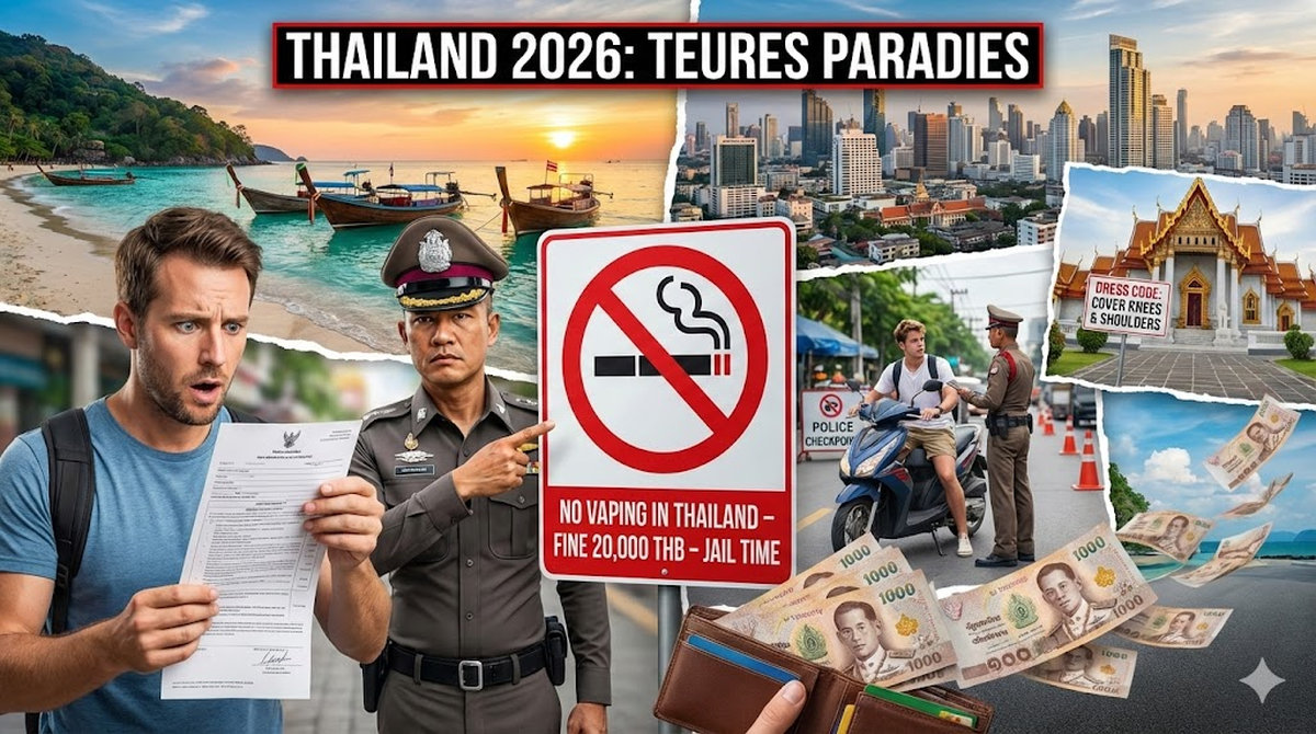 Thailand 2026: Regeln, die jeden Touristen treffen können