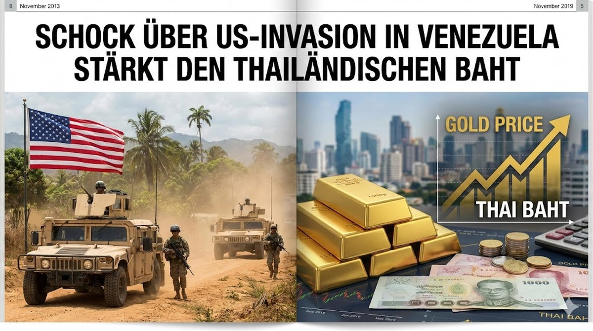 Venezuela und Gold stärkt den Baht