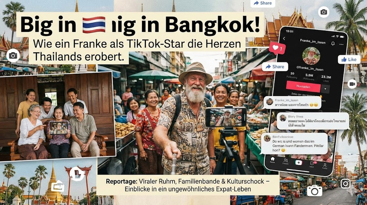Deutscher Rentner - Tiktok-Star im Isaan