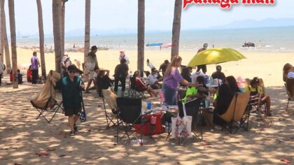 Pattaya am 1. Mai: Strände voll, Straßen dicht