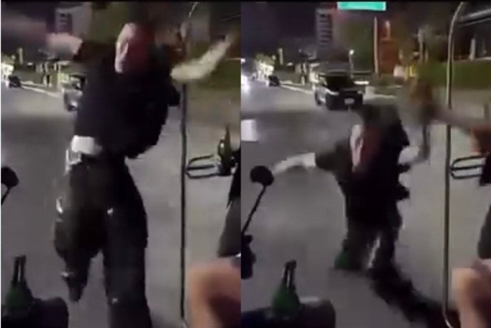 Pattaya-Horror: Betrunkener Tourist stürzt bei Salto von Songthaew-Dach (Video)